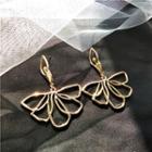 Perforated Leaf Drop Earring / Clip-on Earring