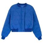 Long-sleeve Padded Jacket Blue - One Size