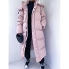 Long Padded Coat Pink - One Size