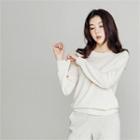 Round-neck Cashmere Blend Sweater