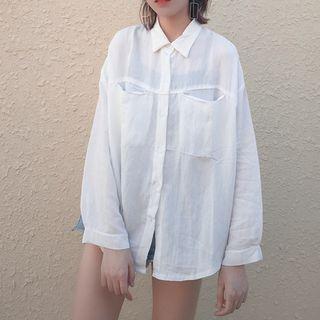 Plain Pocket Shirt