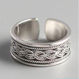 Twist Ring One Size - 925 Silver