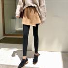 Mock Two-piece Inset Leggings Mini Skirt
