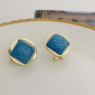 Acrylic Alloy Earring 1 Pair - Blue - One Size