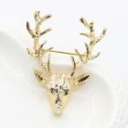 Alloy Deer Brooch 8044 - Gold - One Size