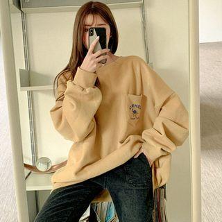 Pocket-patch Graphic Sweatshirt
