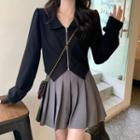 Asymmetrical Zipped Shirt