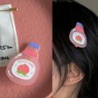 Drink Hair Clip 2041a - Peach - Pink - One Size