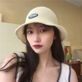 Applique Woven Bucket Hat