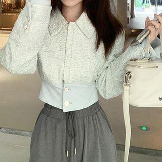 Melange Button-up Jacket (various Designs)