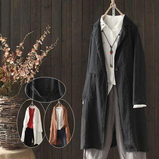 Linen Long Blazer