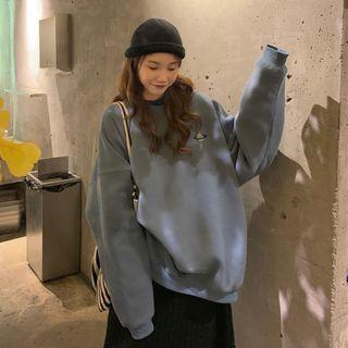 Long-sleeve Planet Print Sweatshirt