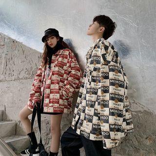 Couple Oversizd Printed Jacket