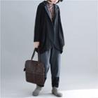 Mock Two-piece Single-button Jacket
