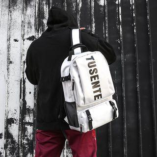 Couple Matching Letter Oxford Backpack