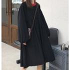 Round-neck Long-sleeve Medium Long Dress