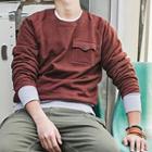 Color Block Pocket Detail Sweatshirt