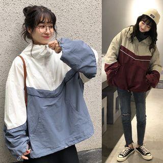 Color Block Pullover Windbreaker