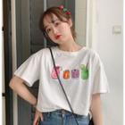 Drinks Print Short-sleeve T-shirt