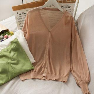 Loose-fit Light Knit Cardigan In 5 Colors