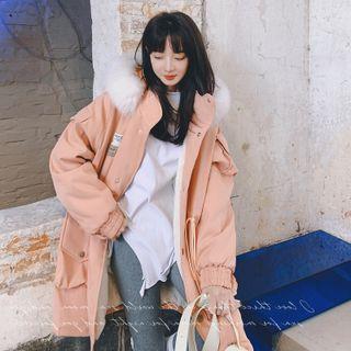 Mock Fur Cargo Jacket