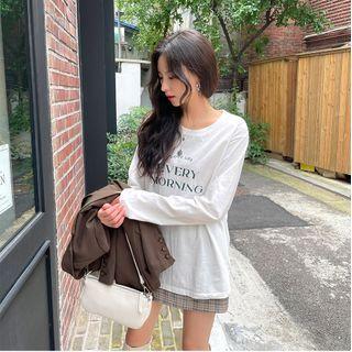 Every Morning Letter T-shirt Ivory - One Size