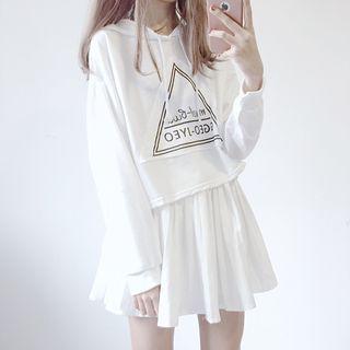 Applique Cropped Hoodie