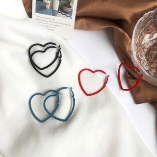 Heart Flannel Earring