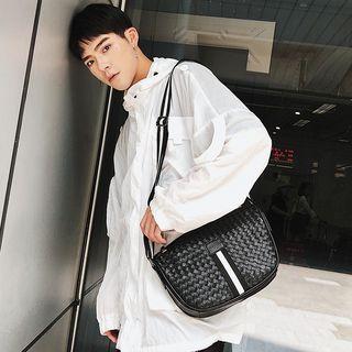 Woven Crossbody Bag Black - One Size