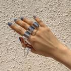 Chained Metal Ring Set