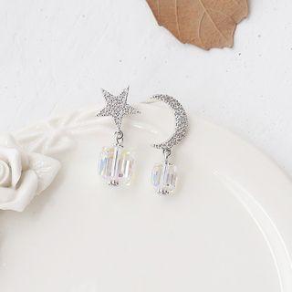 Austrian Crystal Non-matching Earrings