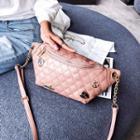 Chain Detail Quilted Sling Bag