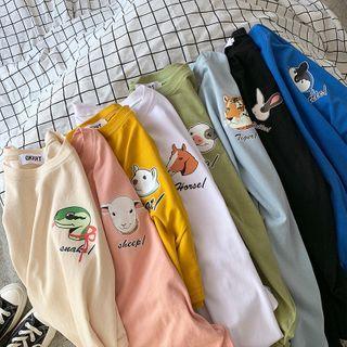 Animal Printed Oversize Tee (various Design)