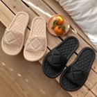 Quilted Plain Slide Sandals