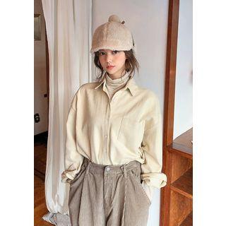 Pocket-patch Napped Shirt