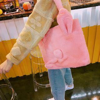Furry Rabbit Ear Tote Bag