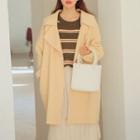 Open-front Notch-lapel Coat
