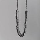 Hoop Chain Necklace 1 Pc - Silver - One Size