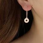 Stainless Steel Star Chained Dangle Earring