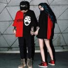 Couple Matching 3/4-sleeve Letter Printed T-shirt