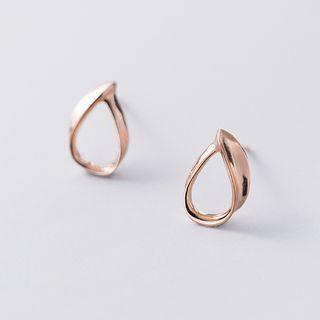 Waterdrop Stud Earring 1 Pair - S925 Sterling Silver Earring - One Size