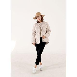 Band-waist Seam-detail Knit Pants