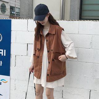 Plain Loose-fit T-shirt / Plain Vest