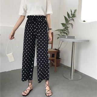 High-waist Polka Dot Pants
