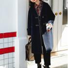 V-neck Horsebit-closure Long Coat