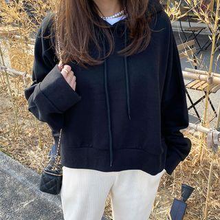 Plain Short Oversize Hoodie
