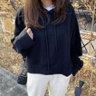 Plain Short Oversize Hoodie