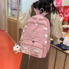 Mesh Pocket Plain Backpack / Bag Charm