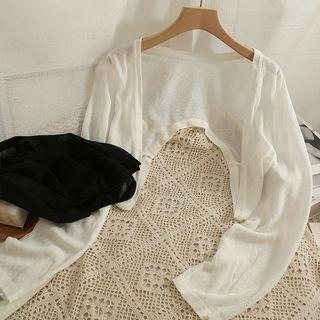 Asymmetrical Sheer Cape Top