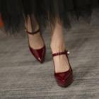 Chunky-heel Platform Mary Jane Shoes